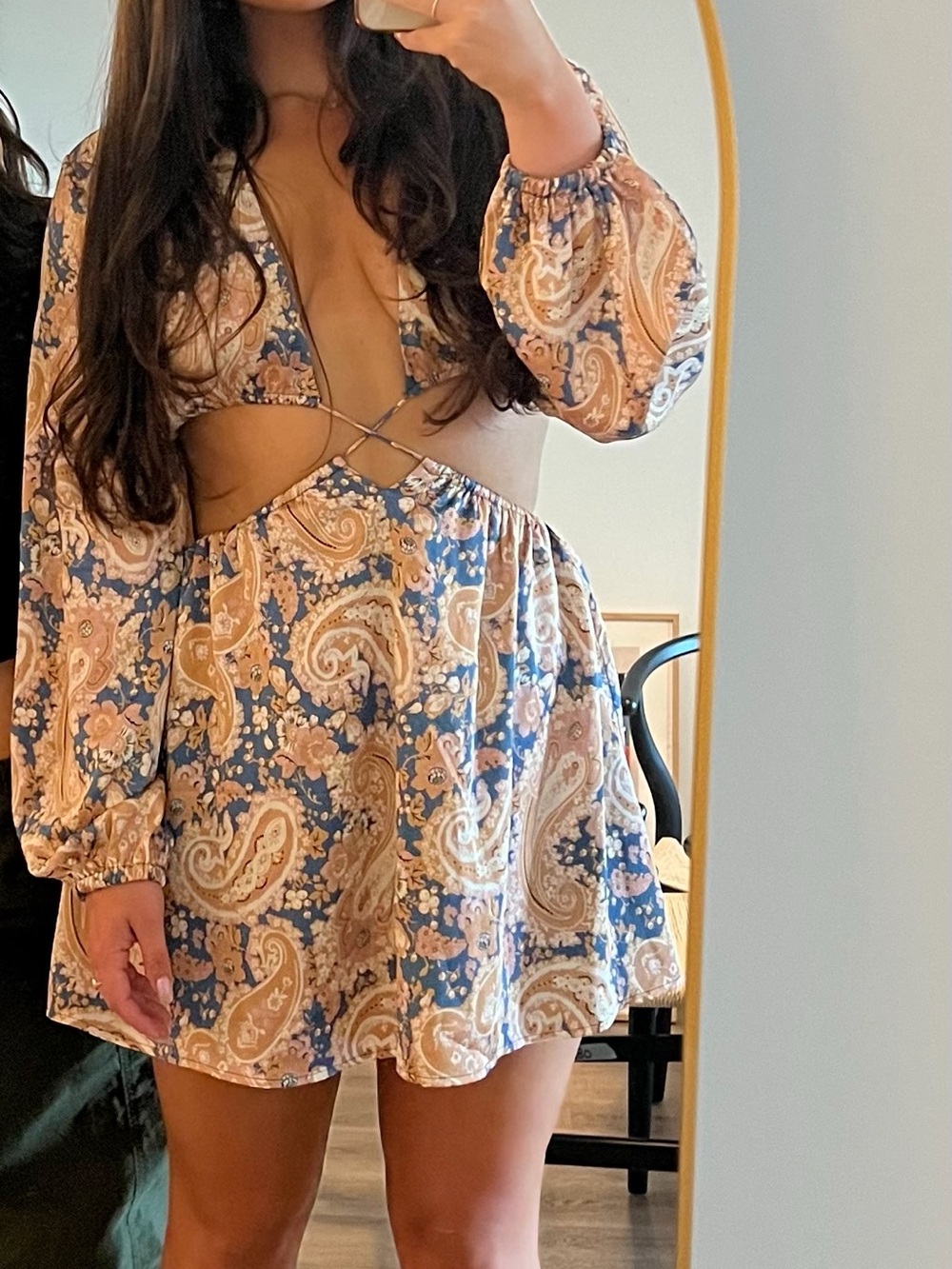 Revolve Printed Cut Out Dress - Picture 2 of 2